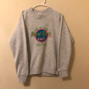 VINTAGE HARD ROCK CAFE FLAWLESS MEDIUM LIGHT GREY